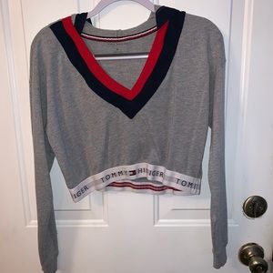 Tommy Hilfiger cropped hooded sweatshirt